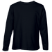 145g Kiddies Long Sleeve T-Shirt  Black / 3 to 4 /