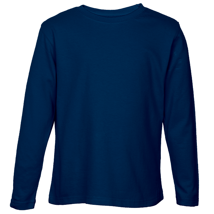 145g Kiddies Long Sleeve T-Shirt  Navy / 3 to 4 / 