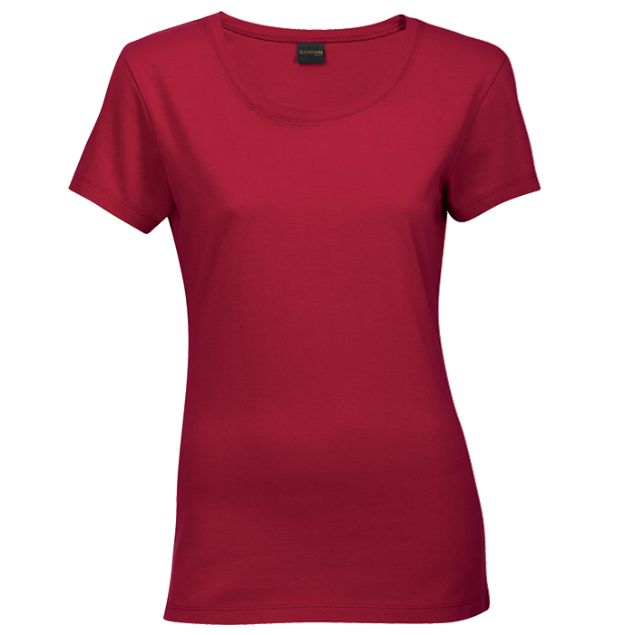 160g Barroness Ladies T-Shirt  Red / SML / Regular 