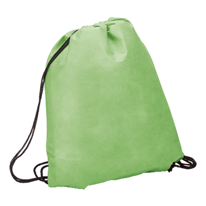 BB0001 - Drawstring Bag - Non-Woven Lime / STD / Regular - Drawstrings