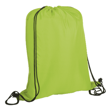 BB0009 - Lightweight Drawstring Bag - 210D Lime / STD / Last