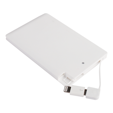 BE0065 - Card Style Powerbank - 2200 mAh White / STD / Regular - Technology