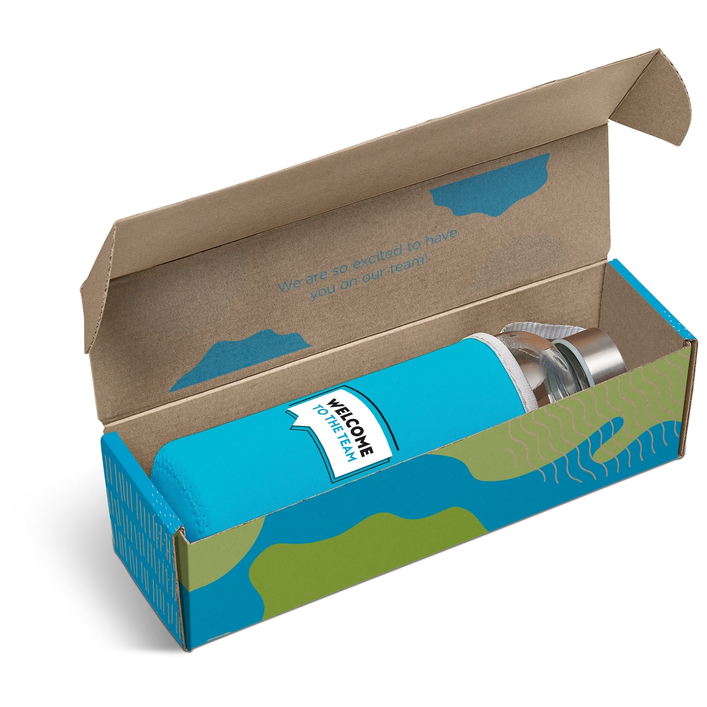 Neo Bottle in Bianca Custom Gift Box-Cyan-CY