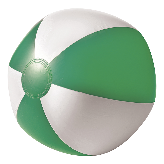 BR9620 - Two Tone Inflatable Beach Ball Green / STD / Regular - Outdoor