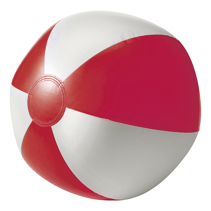 BR9620 - Two Tone Inflatable Beach Ball Red / STD / Regular 