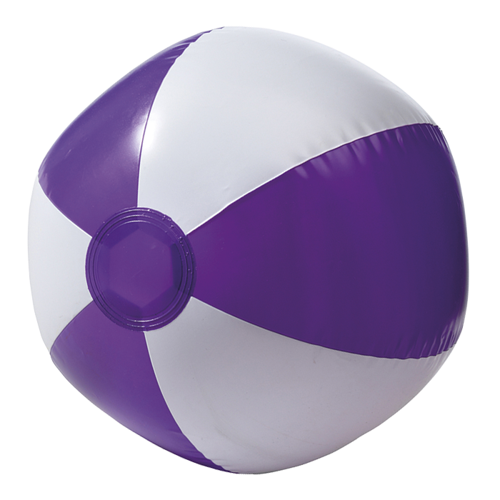 BR9620 - Two Tone Inflatable Beach Ball Purple / STD / Regular - Outdoor