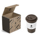 Brown Bean Kup in Bianca Custom Gift Box - Red Only-Solid White-SW
