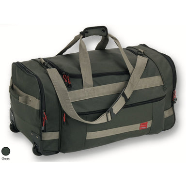 Cadura Duffel Bag with Wheels-Duffel Bags-Green