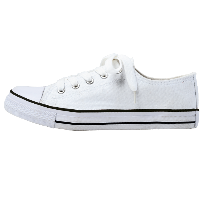 Barron Canvas Lace Up Shoe  White/White / Size 10 / 