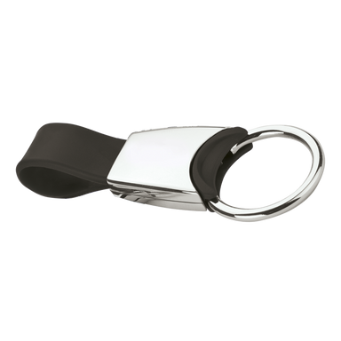 BK0022 - Metal Keychain with Silicone Strap Black / STD / 