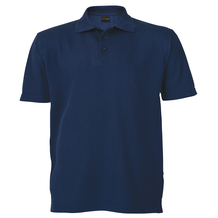 Creative Pique Knit Golf Shirt Navy / 3XL / Regular - Shirts