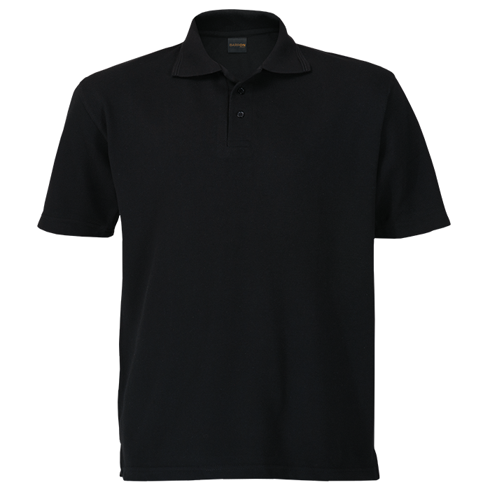 260g Barron Pique Knit Golfer  Black / 3XL / 