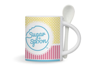 Eden Sublimation Mug & Spoon Set - 320ML-Solid White-SW