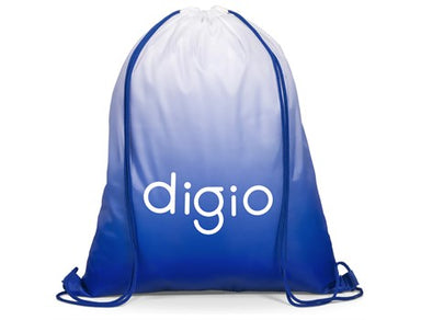 Gradient Drawstring Bag - Blue - Blue Only-