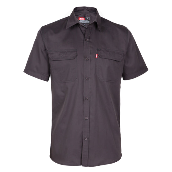Image Short Sleeve Work Shirt Charcoal / 2XL - High Grade Shirts