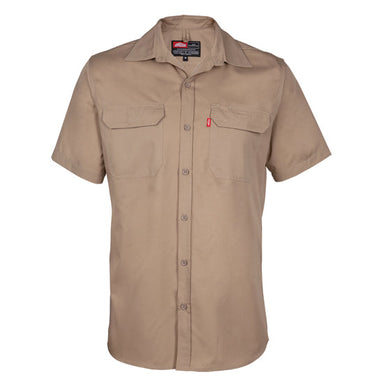 Image Short Sleeve Work Shirt Khaki / 5XL - High Grade Shirts