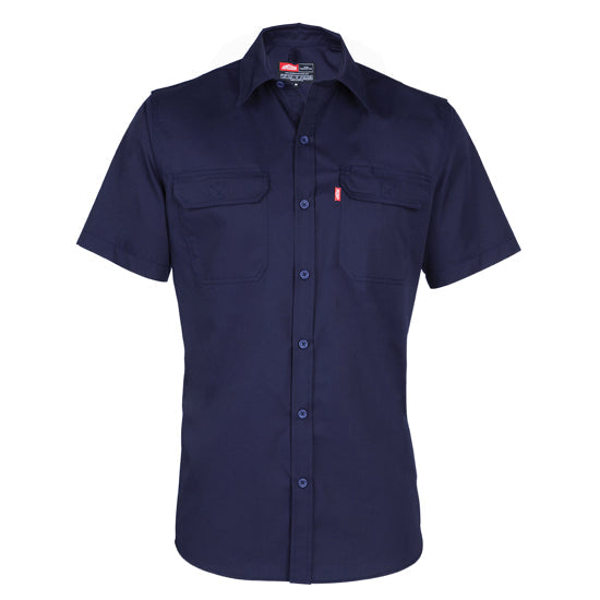Image Short Sleeve Work Shirt Navy / S - High Grade Shirts