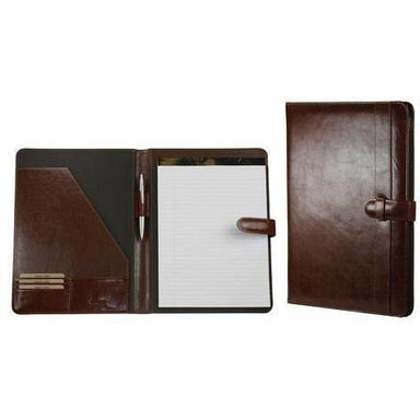 Italian Leather A4 Folder Brown-