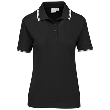 Ladies Cambridge Golf Shirt - Black Only-2XL-Black-BL