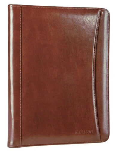 A4 Leather Zip Around Folder | Black-