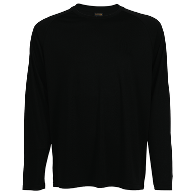 Long Sleeve Polyester T-Shirt Black / SML / Regular - 