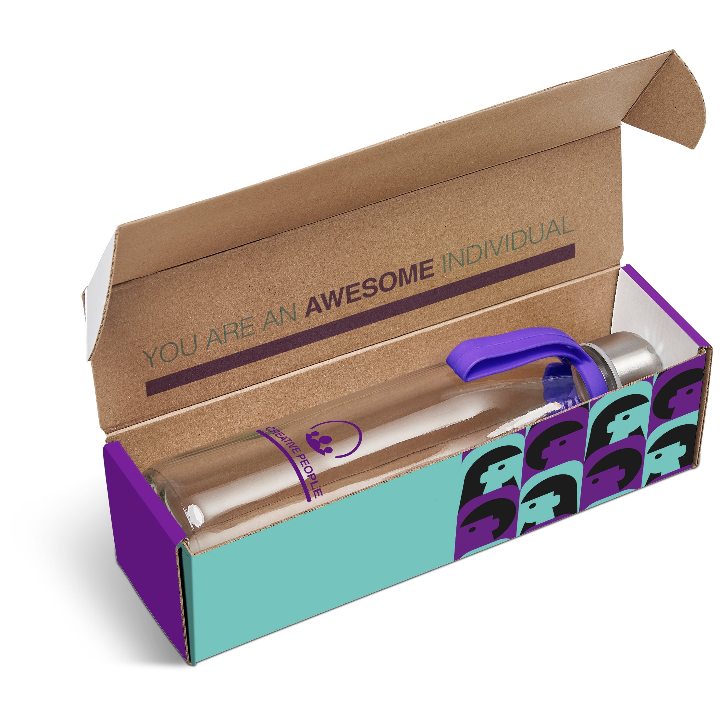Loopy Bottle in Megan Custom Gift Box Purple / P