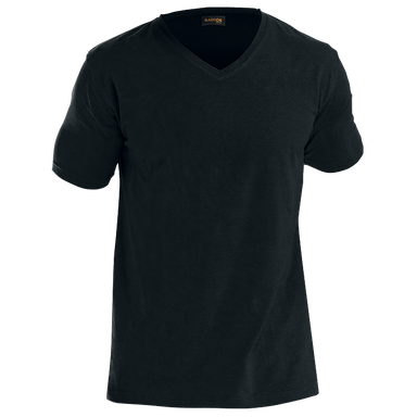 Mens 170g Slim Fit V-Neck T-Shirt  Black / XS / 