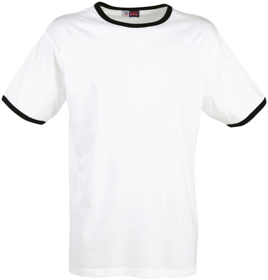 Mens Adelaide Contrast T-Shirt - Black Only-2XL-Black-BL