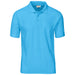 Mens Basic Pique Golf Shirt L / Cyan / CY
