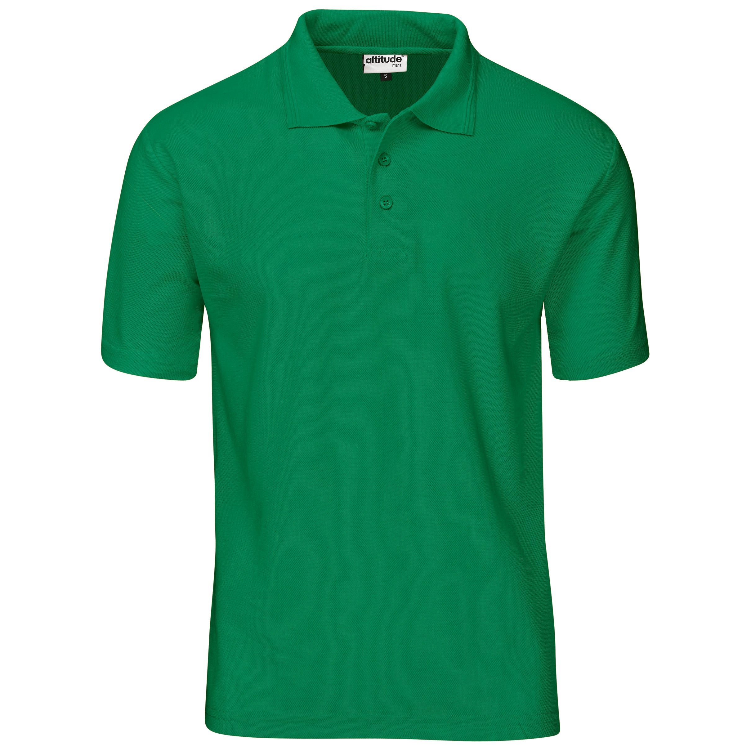 Mens Basic Pique Golf Shirt L / Green / G