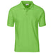 Mens Basic Pique Golf Shirt L / Lime