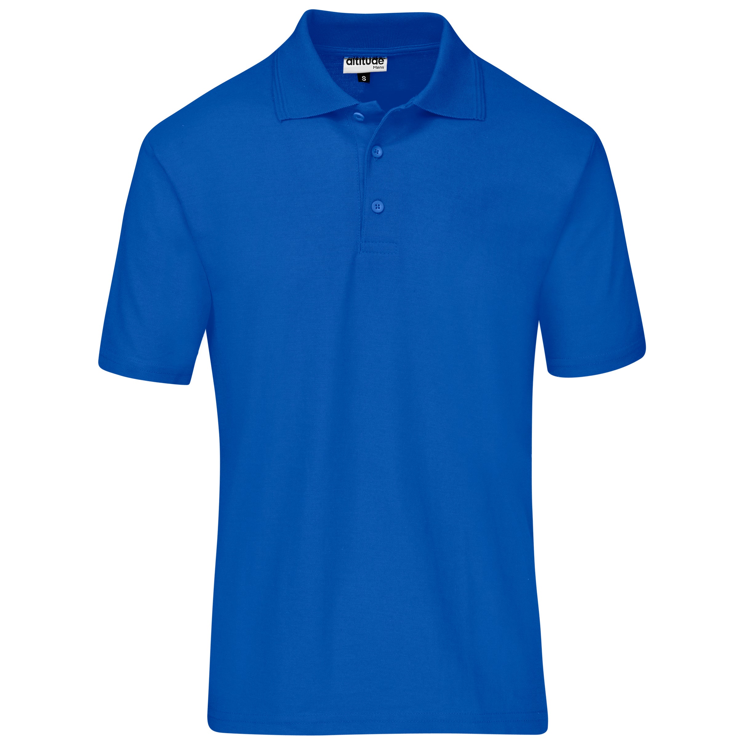 Mens Basic Pique Golf Shirt L / Royal Blue / RB