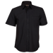 Mens Basic Poly Cotton Lounge Short Sleeve Black / SML / Regular - Shirts-Corporate