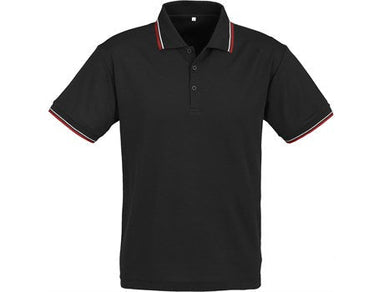 Mens Cambridge Golf Shirt - Black Red Only-