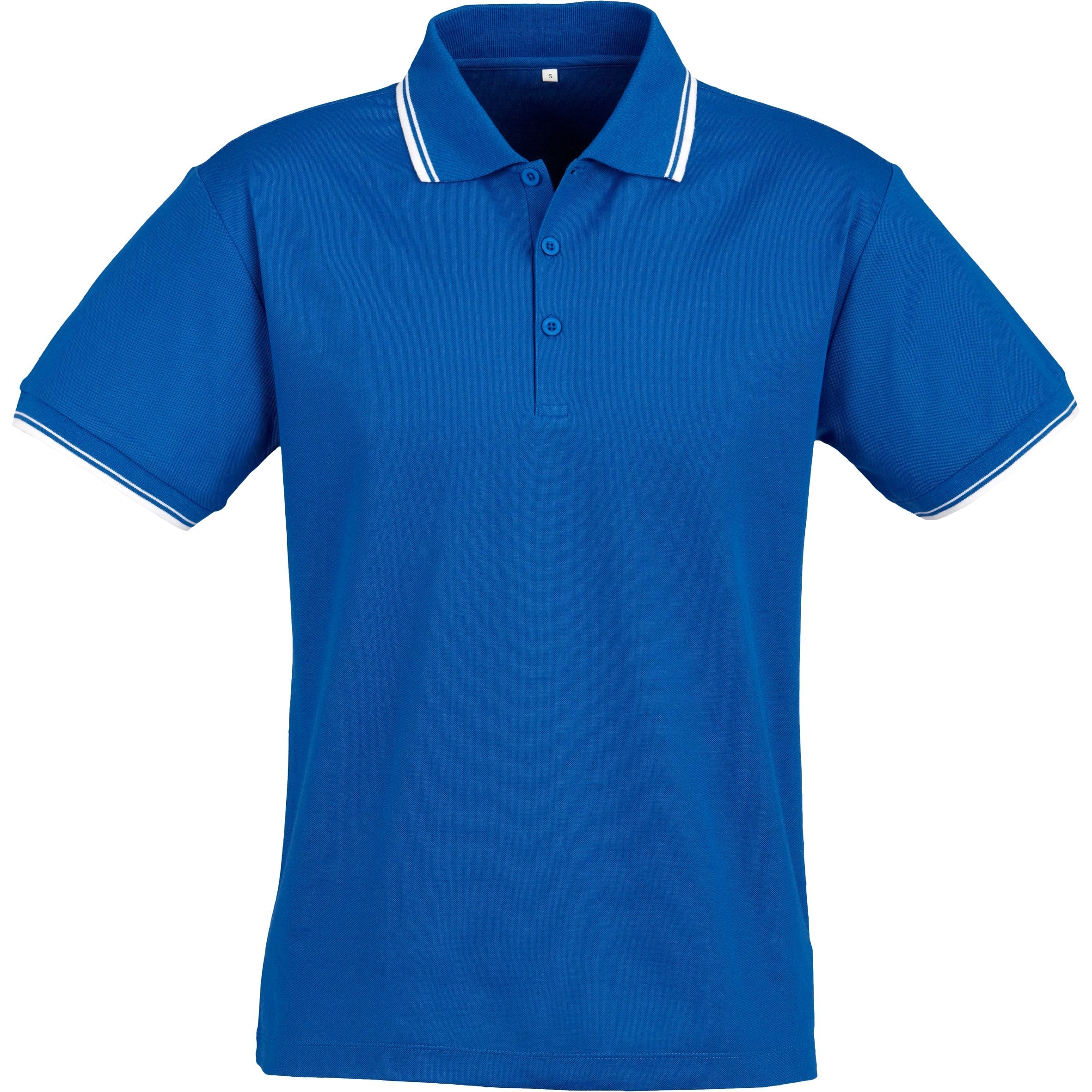 Mens Cambridge Golf Shirt - Black Red Only-L-Royal Blue-RB