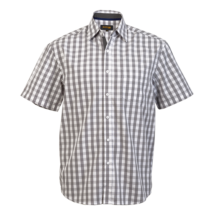Mens Cedar Lounge Short Sleeve Grey / SML / Regular - Shirts-Corporate