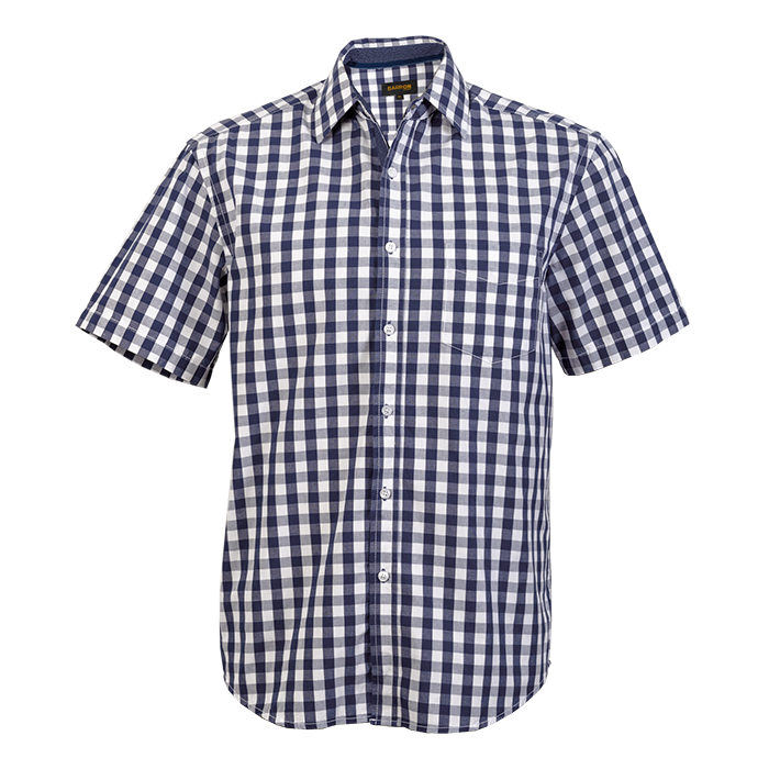 Mens Cedar Lounge Short Sleeve Navy / SML / Regular - Shirts-Corporate