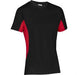 Mens Championship T-Shirt - White Only-2XL-Black With Red-BLR