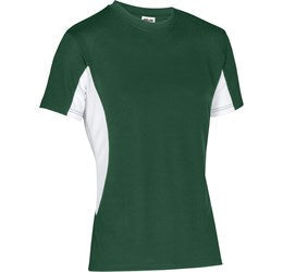 Mens Championship T-Shirt - White Only-2XL-Dark Green-DG1