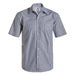 Men’s Short Sleeve Shirt Office Work Shirts Black Stripe / 4XL - High Grade