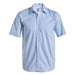 Men’s Short Sleeve Shirt Office Work Shirts Blue Stripe / M - High Grade