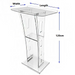 Modern Acrylic Lectern Podium 850x600mm Top / 10mm Thickness - Lecterns