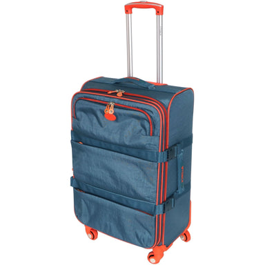 Navigator 50cm Soft Case 4 Wheel Spinner | Blue/Orange-Suitcases