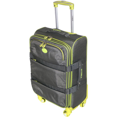 Navigator 50cm Soft Case 4 Wheel Spinner Grey / Green Suitcase