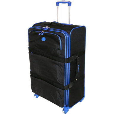 Navigator 70cm Soft Case 4 Wheel Spinner | Black-Suitcases