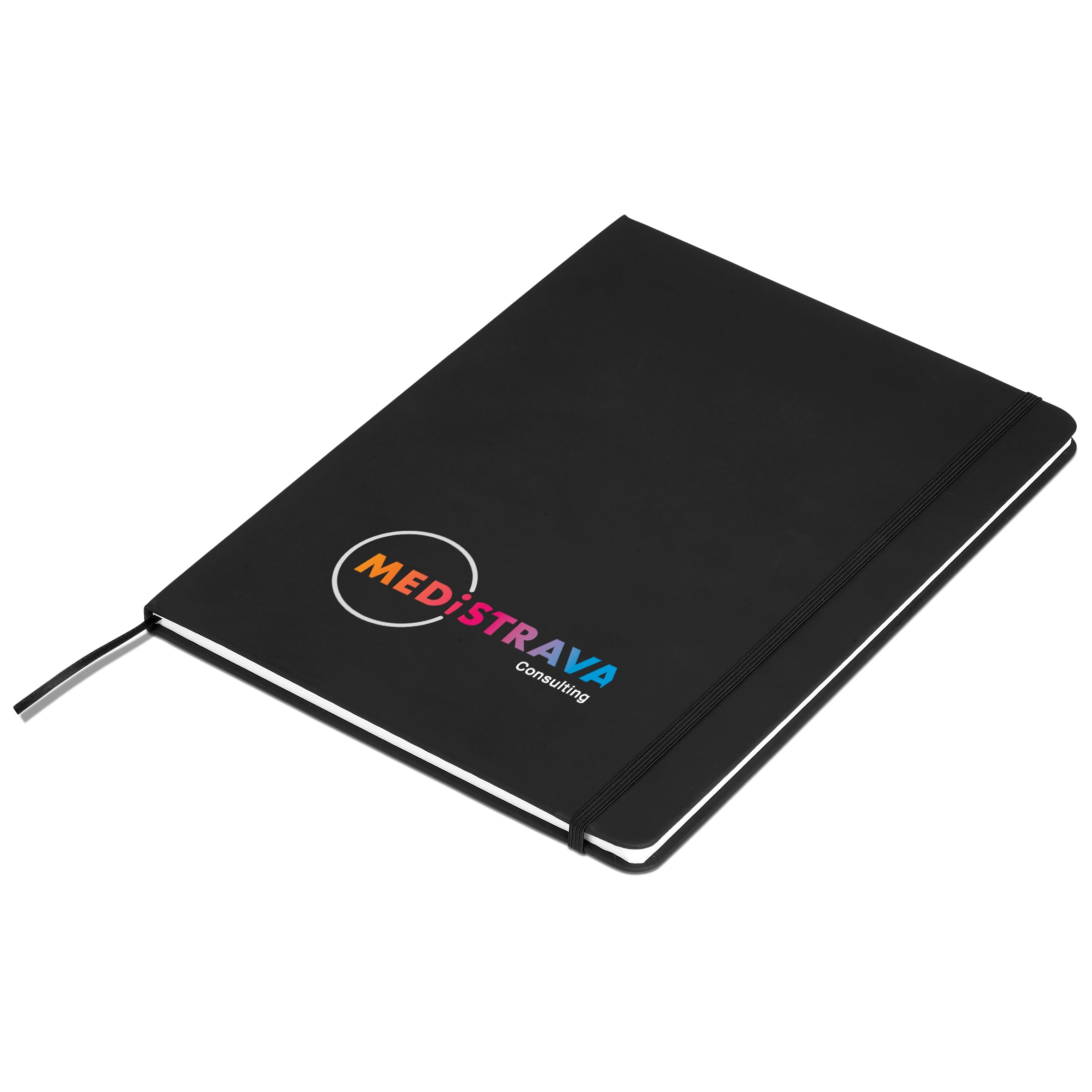 Omega A4 Hard Cover Notebook Black / BL
