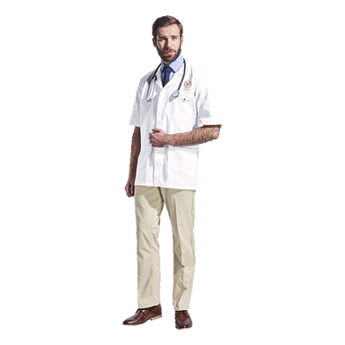 All-Purpose Short Sleeve Laboratory Coat - Protective Outerwear
