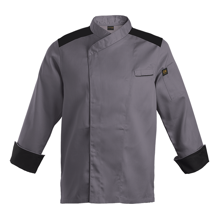 Roma Chef Jacket Grey/Black / XS / Last Buy - Jackets