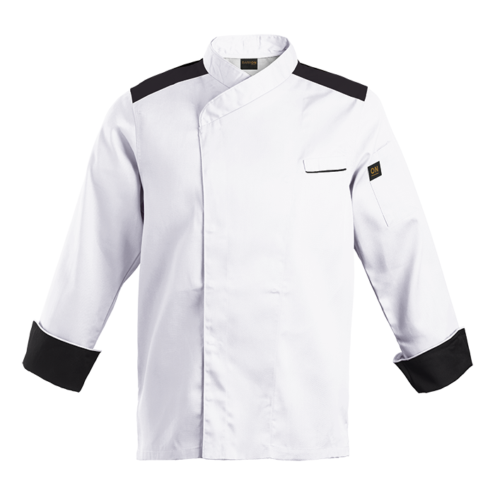 Roma Chef Jacket  White/Black / XS / Last Buy - 
