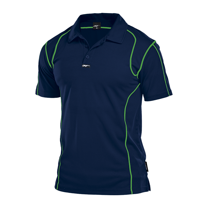 BRT Speedster Golf Shirt  Navy/Lime / XS / Regular -